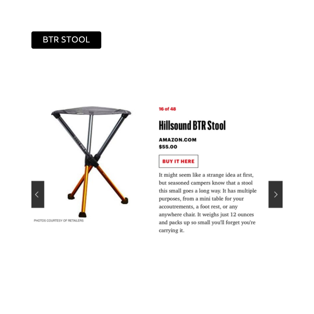 Men's Health Magazine: The 47 Best Gifts for Any Outdoorsmen - [Canada] Hillsound Equipment